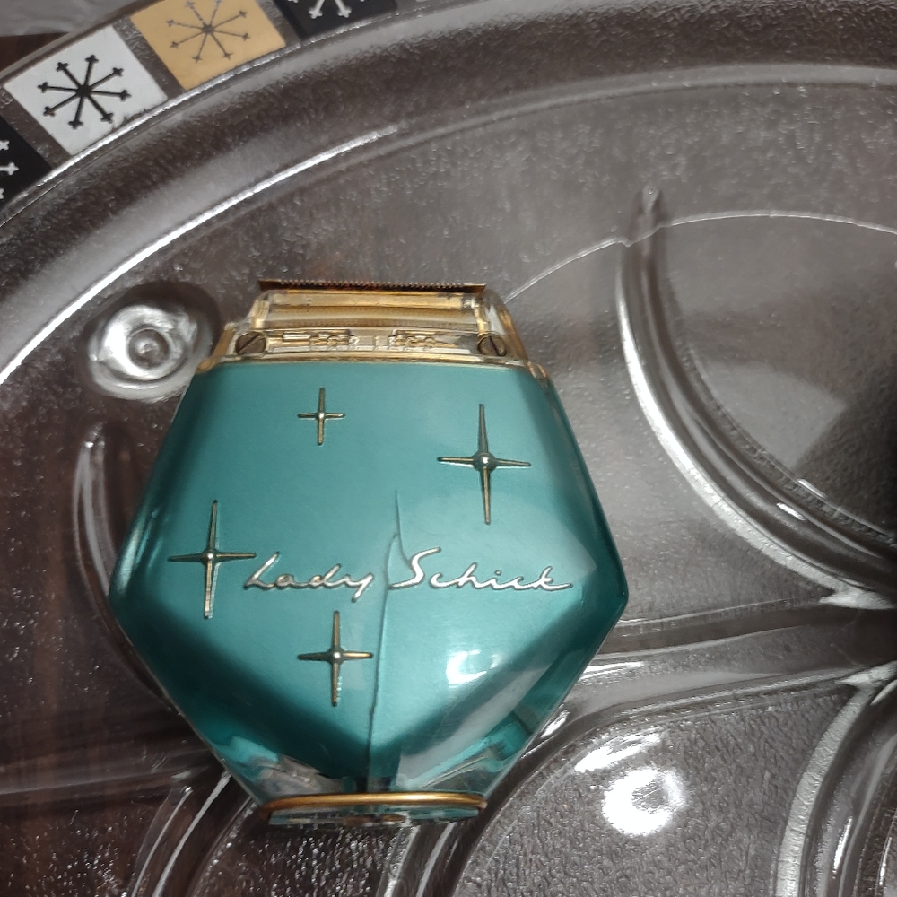 Teal Lady Schick Electric Starburst Pattern Razor - Picture 7 of 12